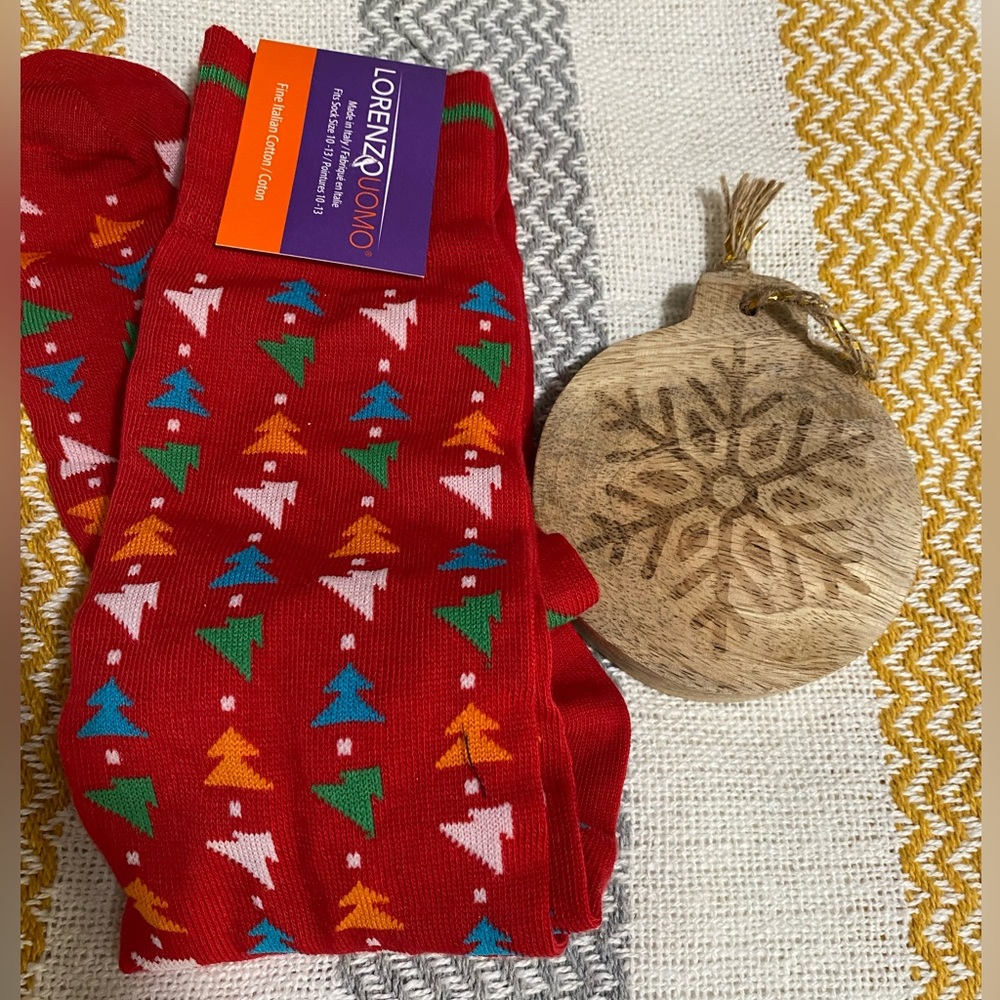 Xmas socks ornament and bag